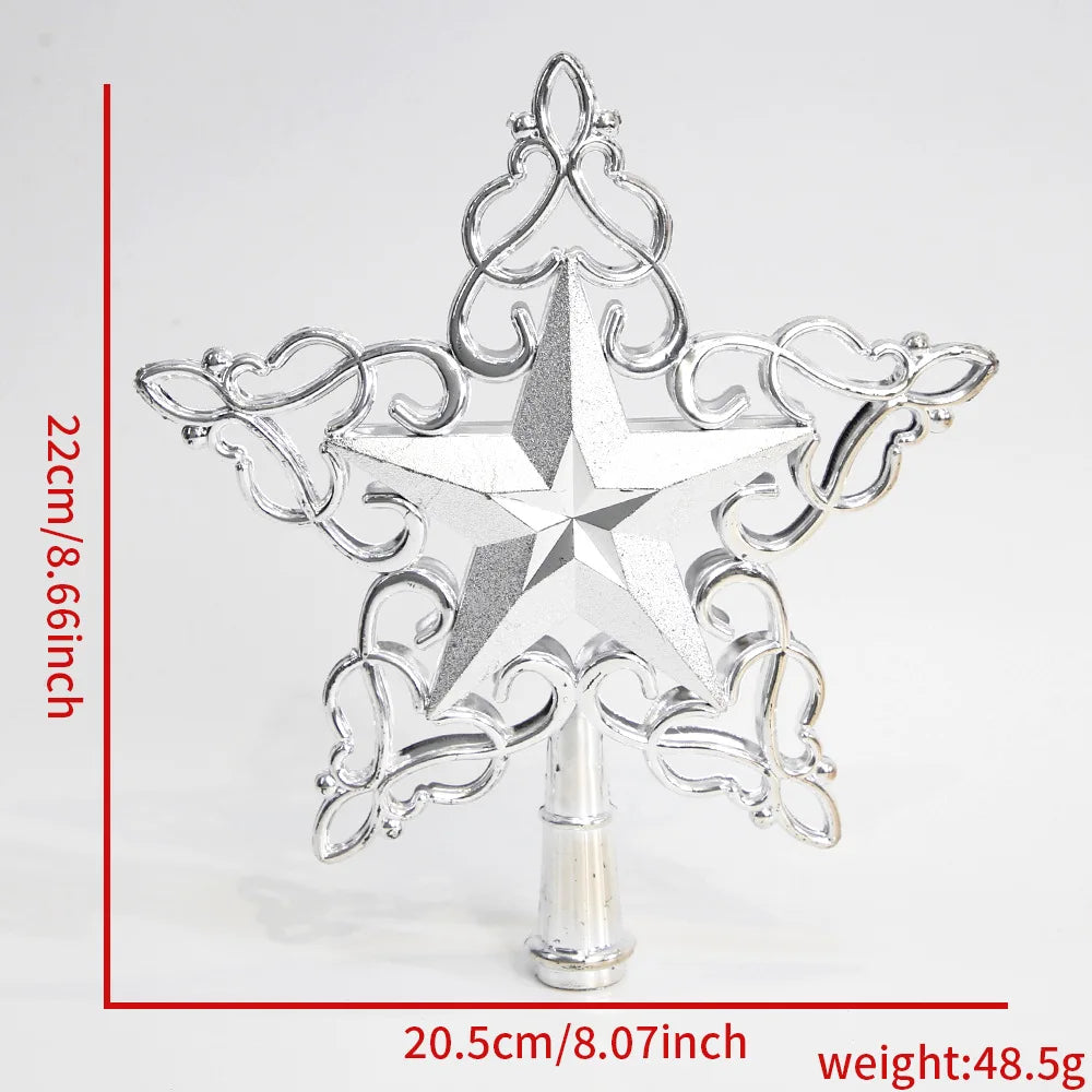 Étoile à cinq branches, décoration de Noël créative 22cm