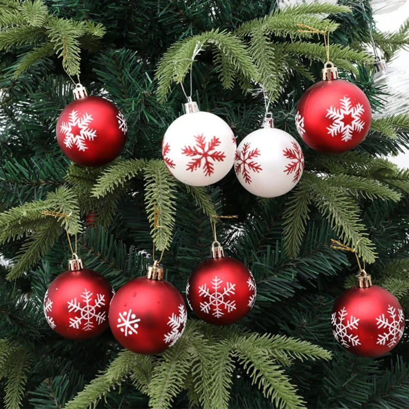 Boules de Noël, Ensemble d'ornements de boule de Noël incassables, décorations d'arbre de Noël, 6cm, 12 pièces