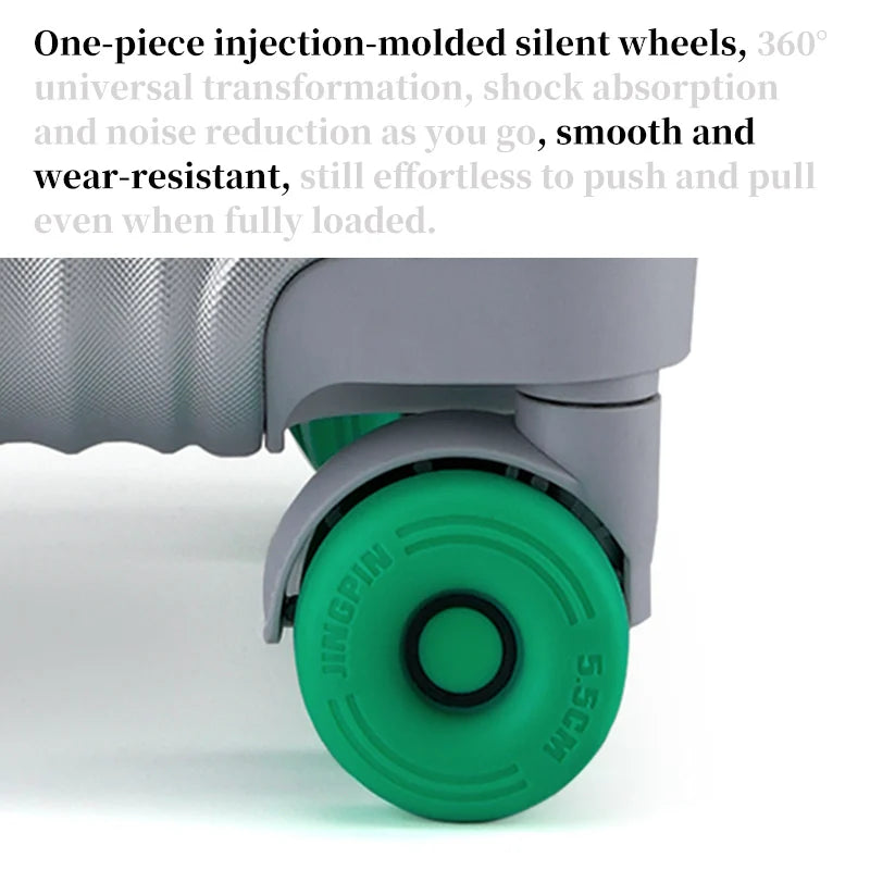 Bagage étudiant en PC + ABS avec cadre en aluminium – valise à roulettes, 20, 24 et 26 pouces