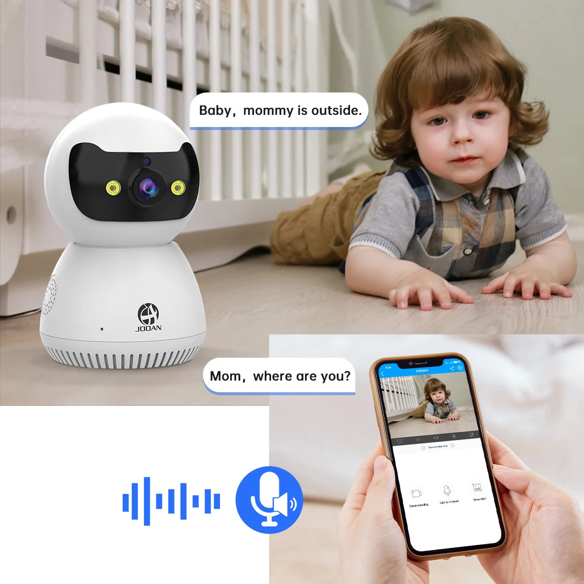 Smart Home Wireless IP Camera AI Tracking Baby Security Monitor Indoor CCTV OAN Channel 5MP 3MP 5G WiFi Surveillance Camera