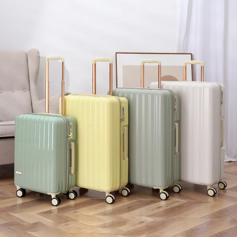 Valise rigide en PC + ABS avec serrure SUSHIMU – bagage à roulettes portable, 20, 24, 26 et 28 pouces