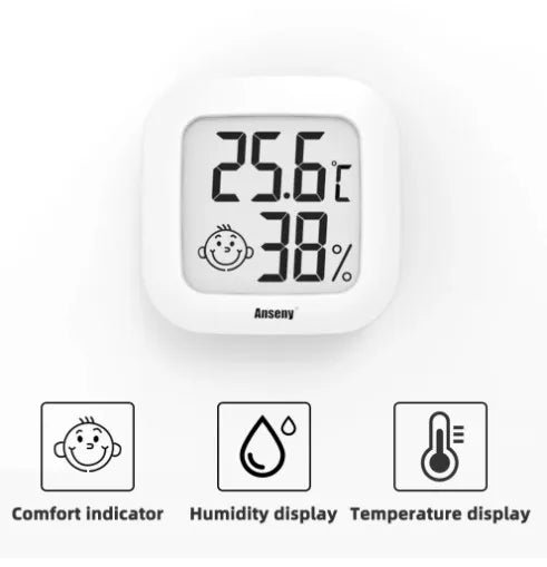 Indoor LCD Digital Thermometer Hygrometer Electronic Temperature Humidity Sensor 