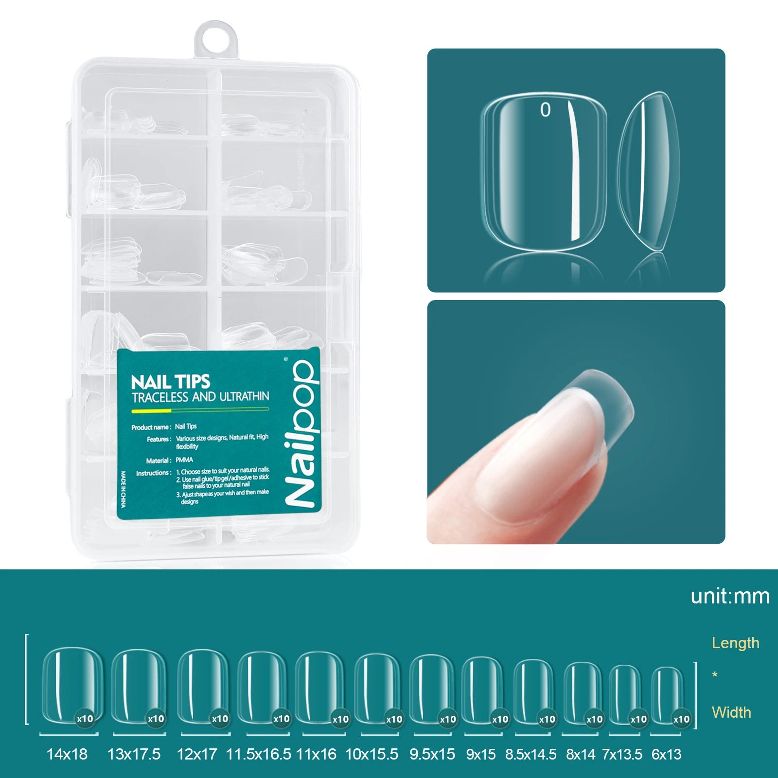 Capsules Ongles Gel Souple Full Cover 120 pcs