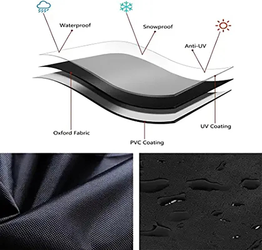 Housse de Protection Imperméable pour Meubles de Jardin – Multi-Tailles, Anti-UV, Toutes Saisons