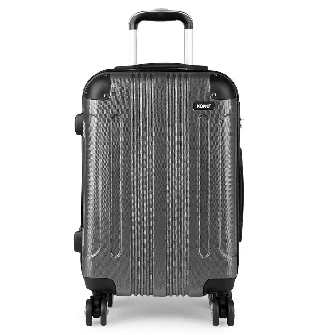 Valise trolley légère et rigide avec 4 roues jumelles KONO – Matériau ABS