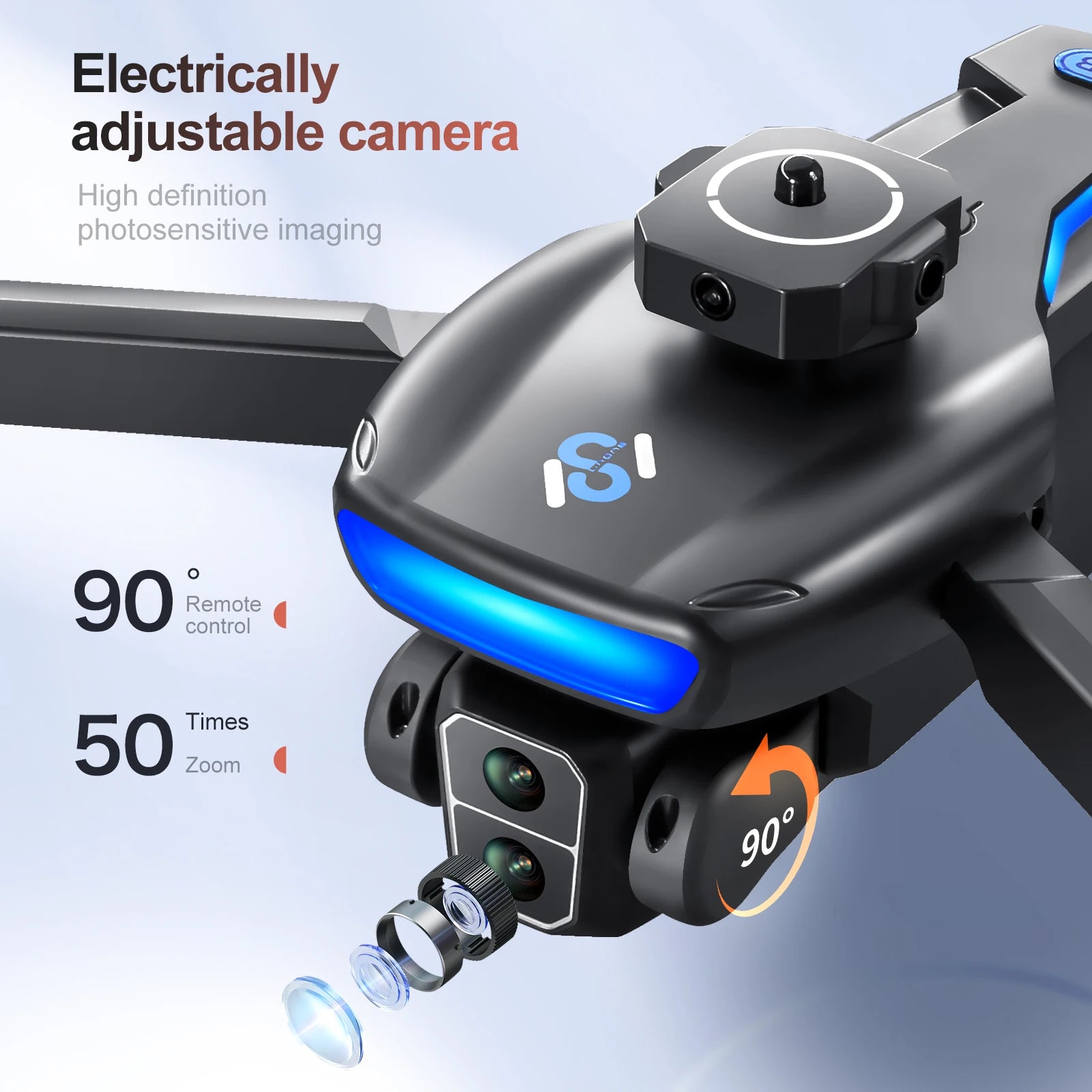 Drone GPS professionnel S33 – 5G, 8K HD, double caméra, évitement d’obstacles, jouet RC pour adolescents et adultes