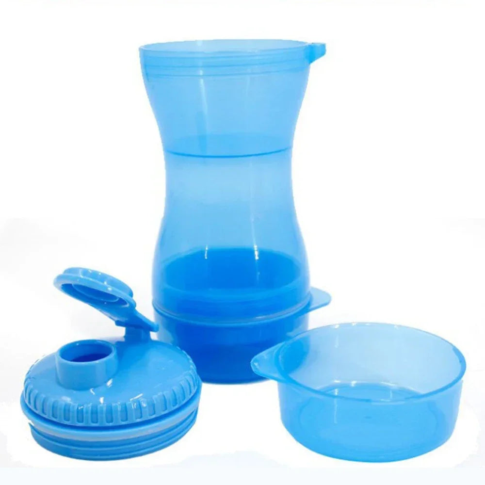 Portable Pet Water Bottle Food Storage Training Water Dispenser for Large Dogs Pet Accessories Stuff Outdoor PP