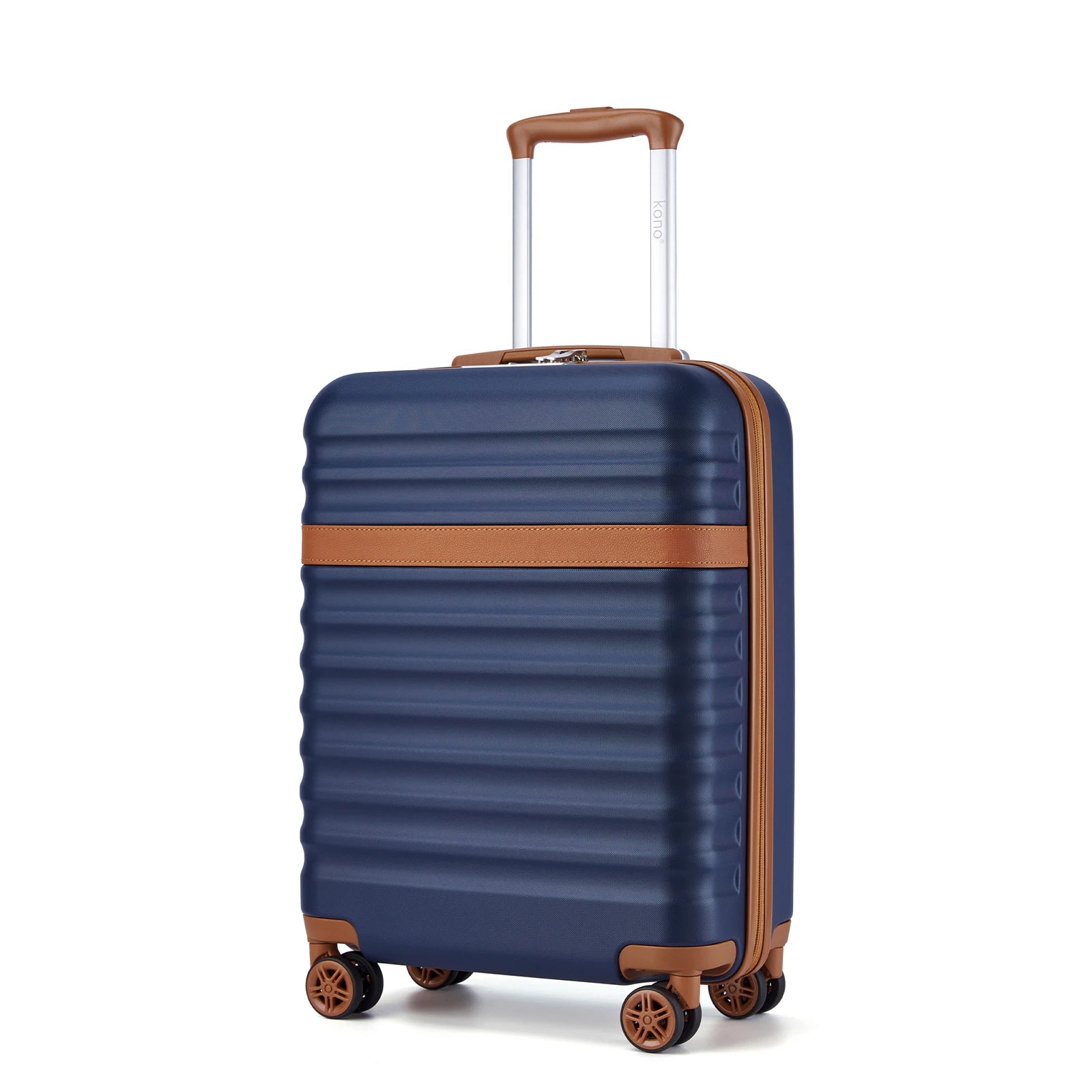 Valise rigide ABS + PC à 4 roues avec serrure TSA KONO – bagage cabine et soute (55 / 65 / 75 cm)