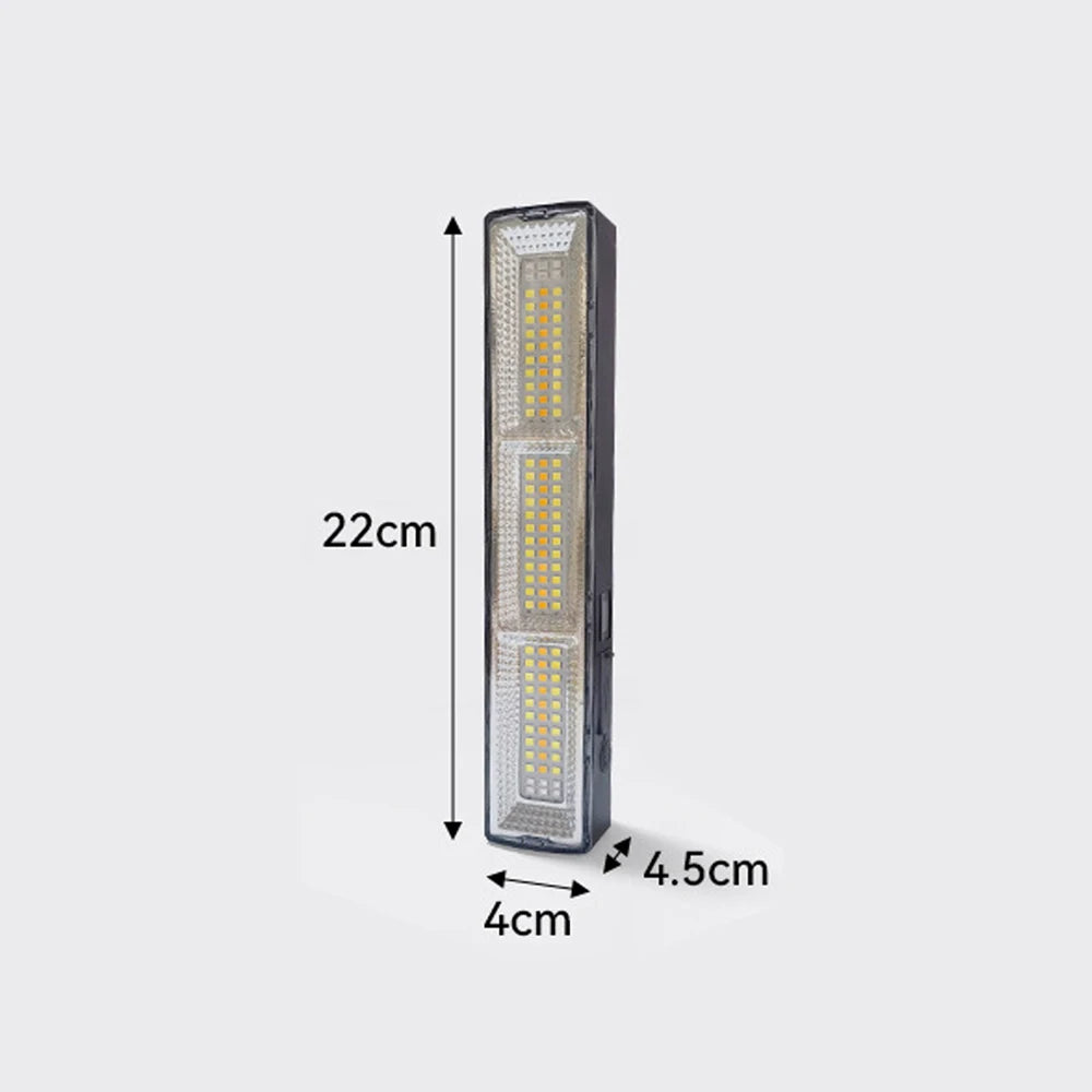 Lampe LED de Camping Rechargeable Magnétique – 210 LED, USB-C, 22 / 31 / 41 cm, Éclairage haute luminosité extérieur