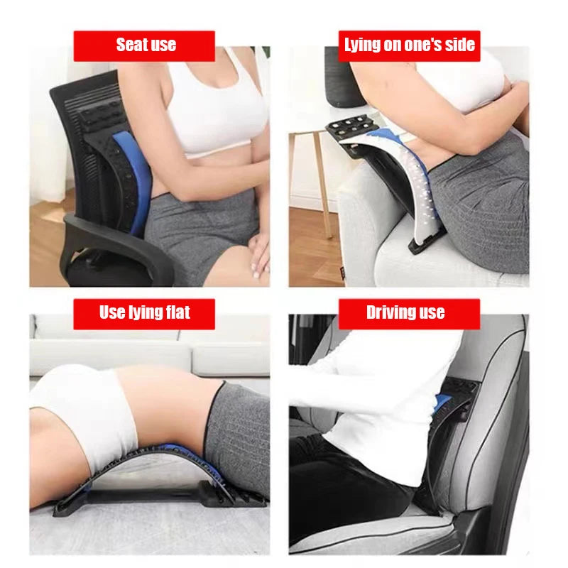 Back Stretcher Stretching Back Massage Fitness Lumbar Support Spine Relaxation