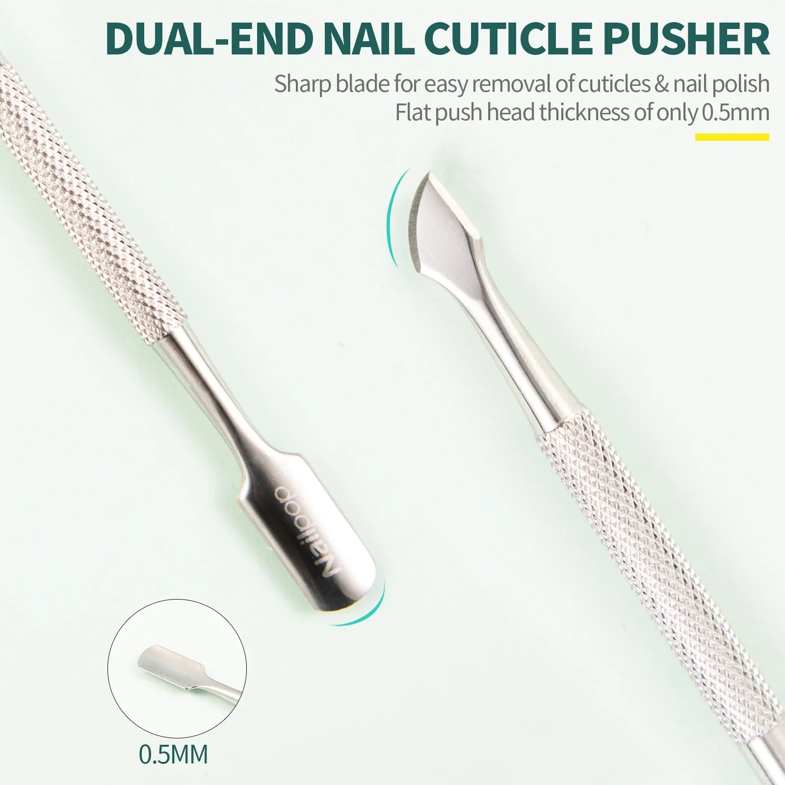 Pince et Poussoir à Cuticules Nailpop Inox – Outil Manucure Professionnel