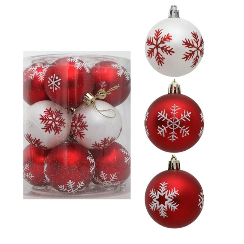 Boules de Noël, Ensemble d'ornements de boule de Noël incassables, décorations d'arbre de Noël, 6cm, 12 pièces