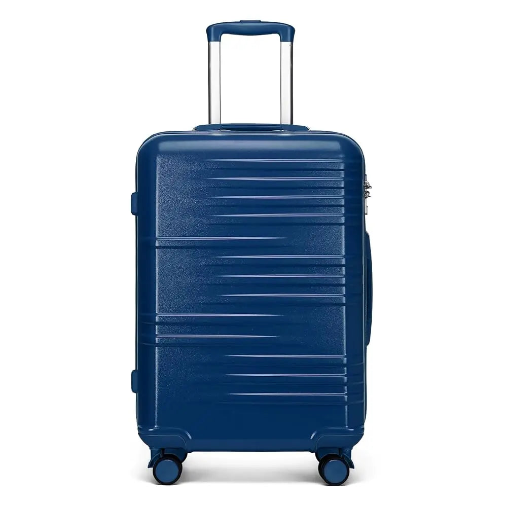 British Traveller – Valise rigide ABS &amp; PC au design élégant – Chariot robuste blanc, nouvelle collection