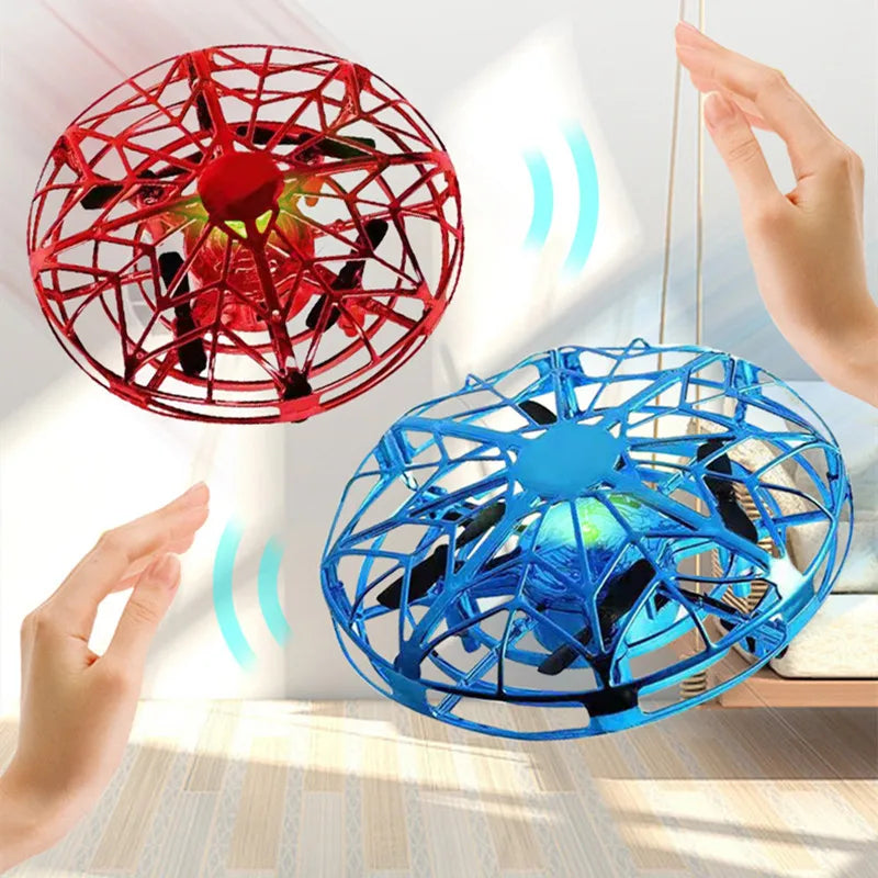 Drone Jouet Électrique pour Enfants – Hélicoptère et OVNI Volant à Induction, Contrôle Main et Détection d’Obstacle