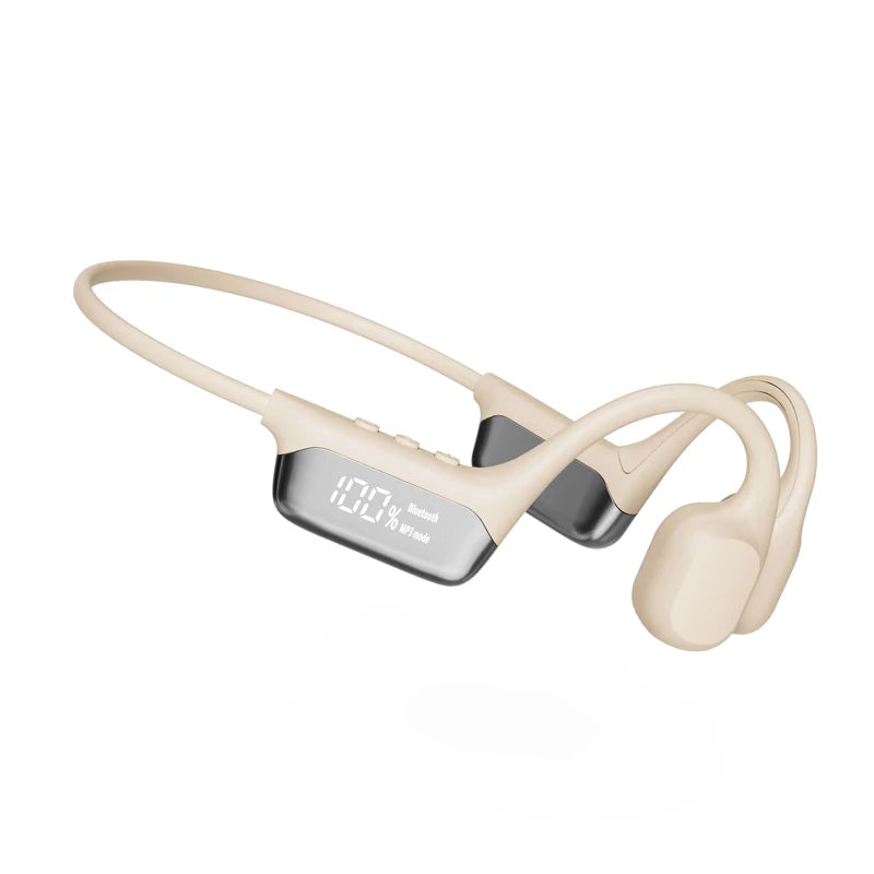 Casque à conduction osseuse sans fil Bluetooth 5.4 IPX8, Niveau d'étanchéité IPX8, adapté à la natation, aux sports et au cyclisme Casque indolore Prise en charge d'un lecteur MP3 avec une mémoire de 32G