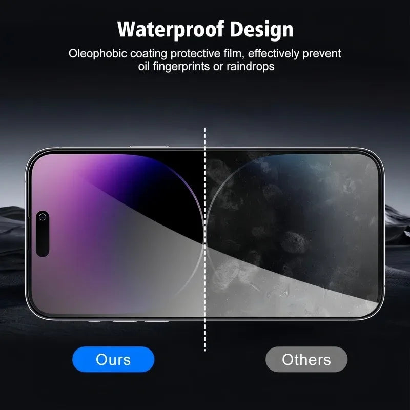 Protecteur d'écran complet anti-espion, pour iPhone 17 16 15 Pro Max 14 13 12 11 Pro 15 14 Plus 17 Air, verre trempé anti-rayures