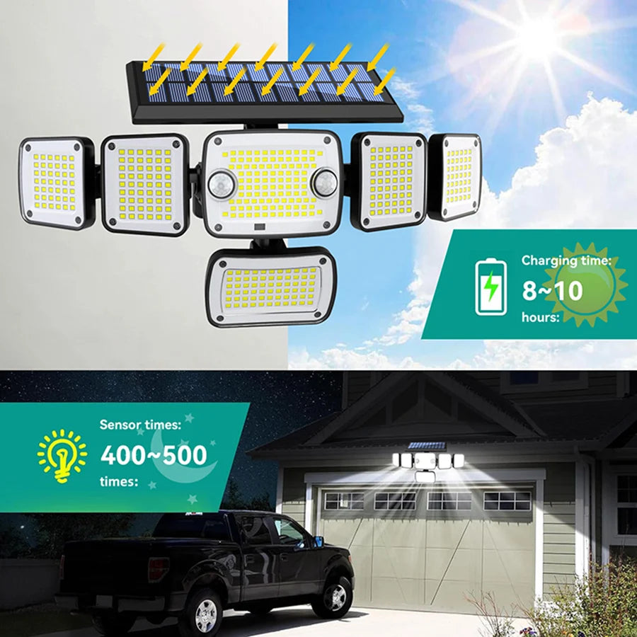 T-NEWSTYLE 366 LED Solar-Außenleuchte