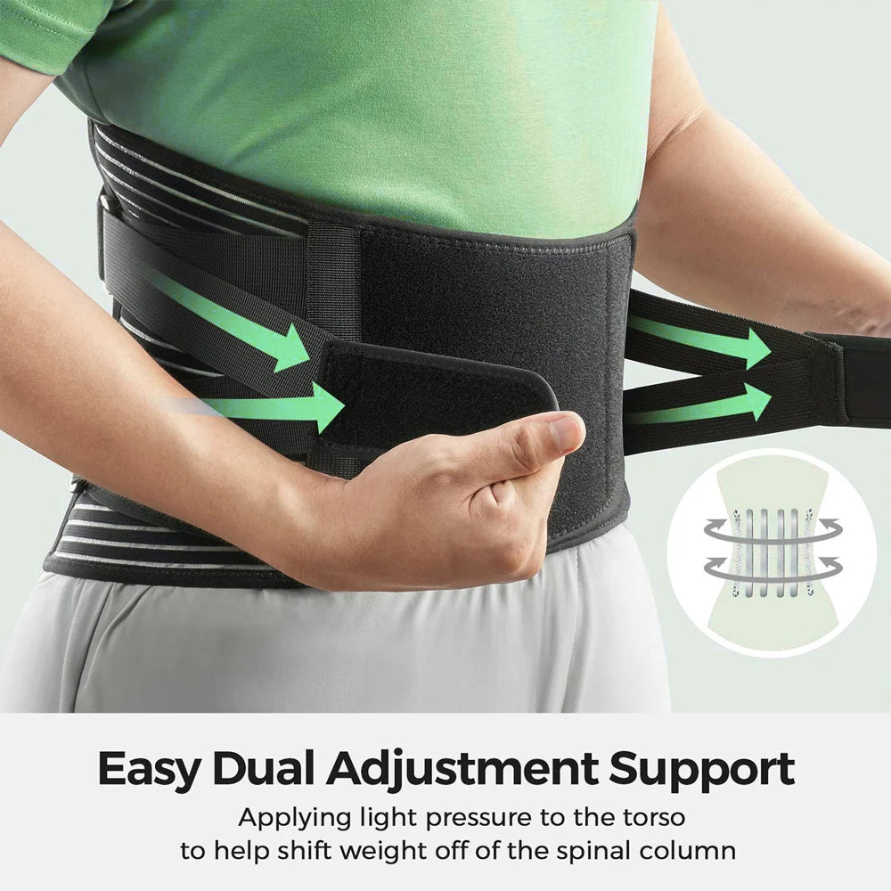 Coordinating Lumbar Support Belt for Men and Women, Back Braces, Work, Lower Back, Breathable, Spine, Otolaryngology Institutes 