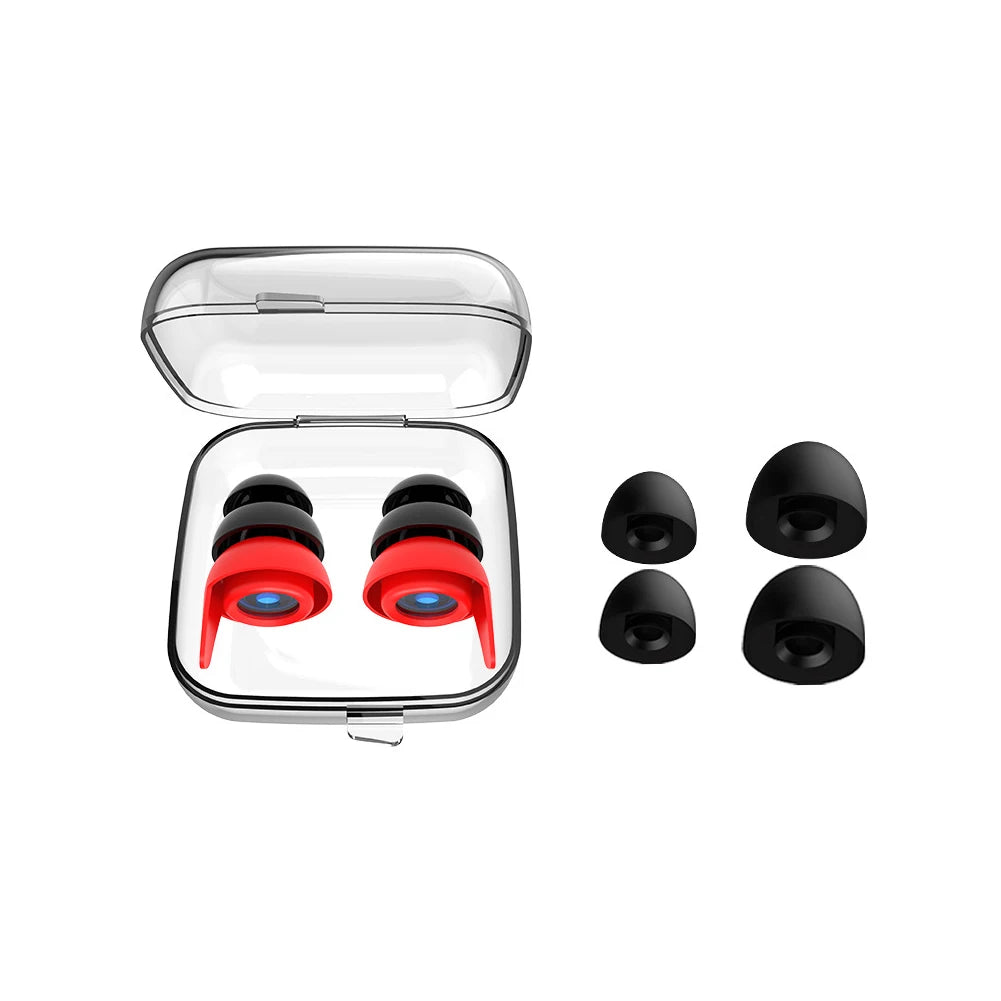 Bouchons d'oreille anti-bruit en silicone pour le sommeil, réduction du bruit, protection auditive, voyage