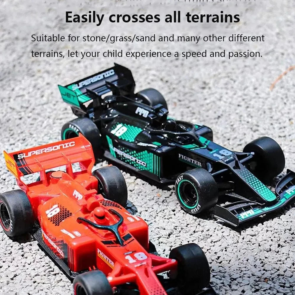 F1 Ferngesteuerter Rennwagen 1:18 Formelmodell Hochgeschwindigkeits-Drift-Sportwagen Kindergeburtstagsgeschenk 