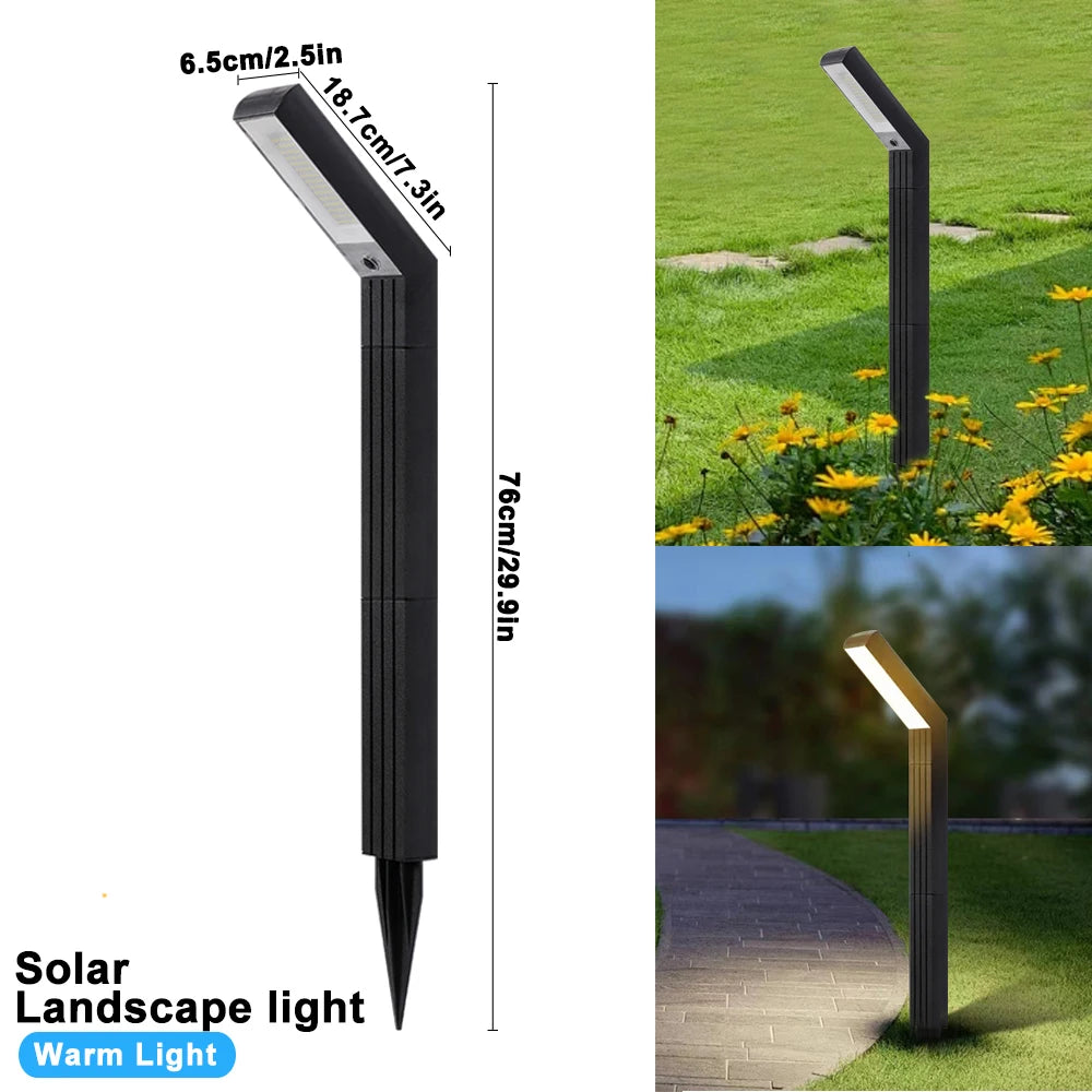 Wasserdichte Solarleuchten für den Außenbereich – Helle Landschaftsbeleuchtung für Garten, Hof, Gehweg und Veranda, 62 LEDs