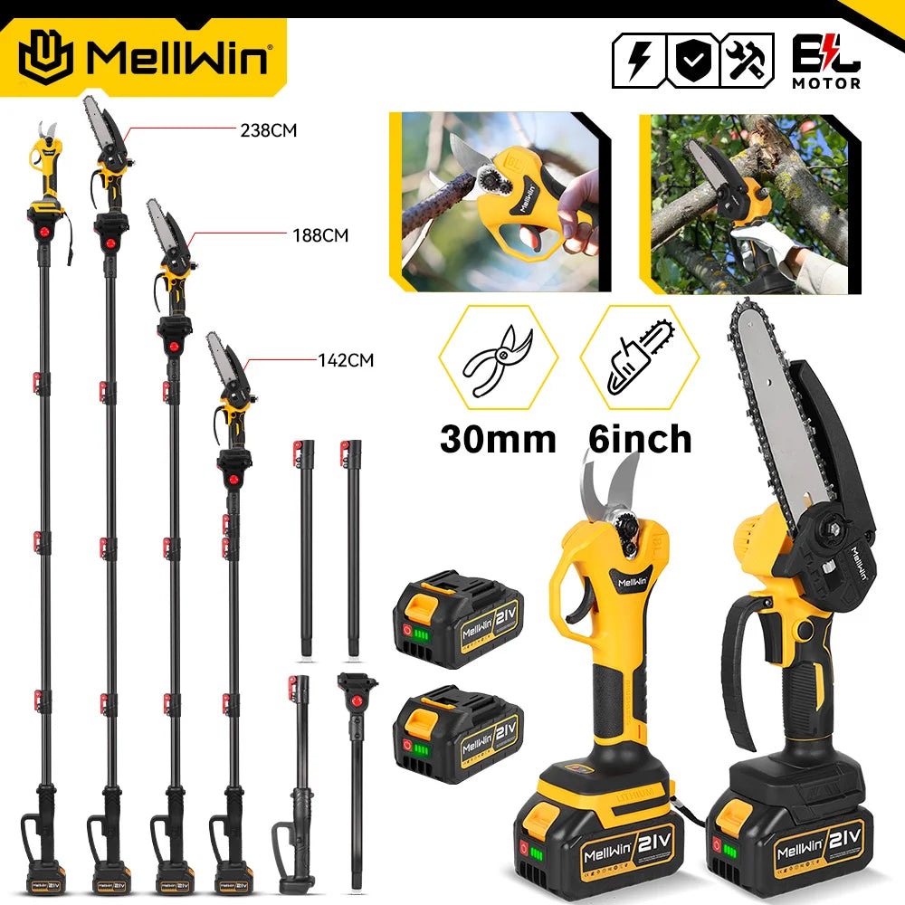 Makita – poteau télescopique sans balais de 200CM, ciseaux de tronçonneuse électrique à branche haute, outil de taille de jardin pour broche de batterie 18V-21V