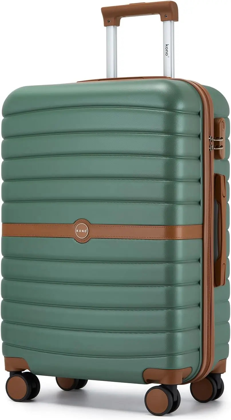 Ensemble de valises rigides PC KONO 3 pièces – léger, 360° roues doubles, serrure à combinaison, valises 55/66/76 cm