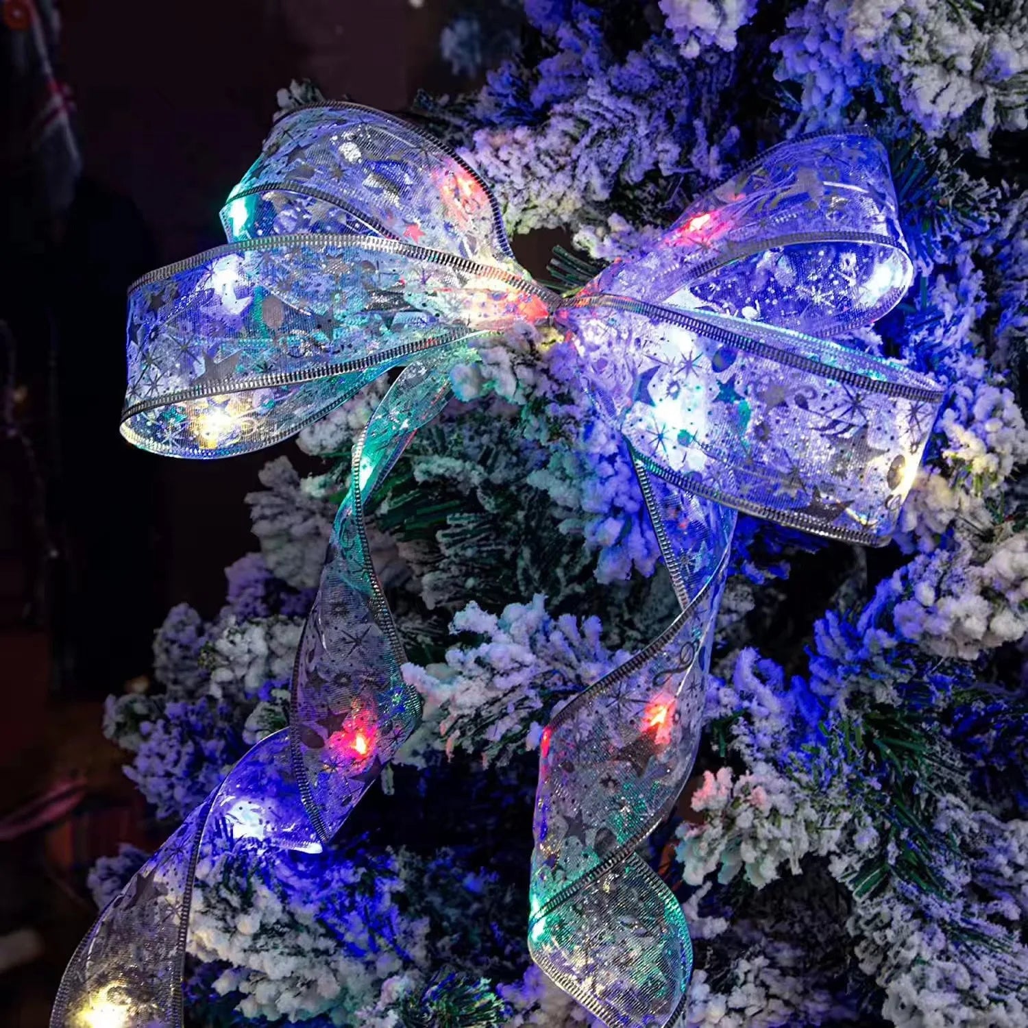 Ruban lumineux fée pour arbre de Noël, guirlande décorative pour Noël et Nouvel An