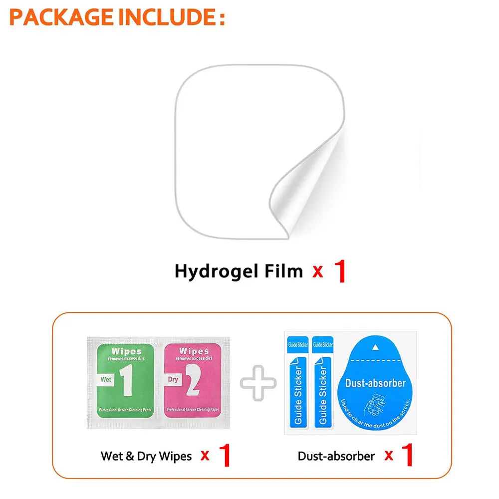 Film de protection hydrogel pour Apple Watch – Transparent et flexible