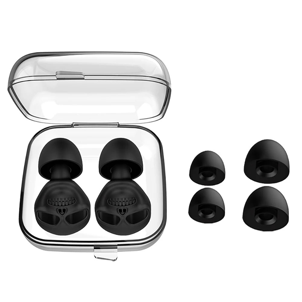 Bouchons d'oreille anti-bruit en silicone pour le sommeil, réduction du bruit, protection auditive, voyage