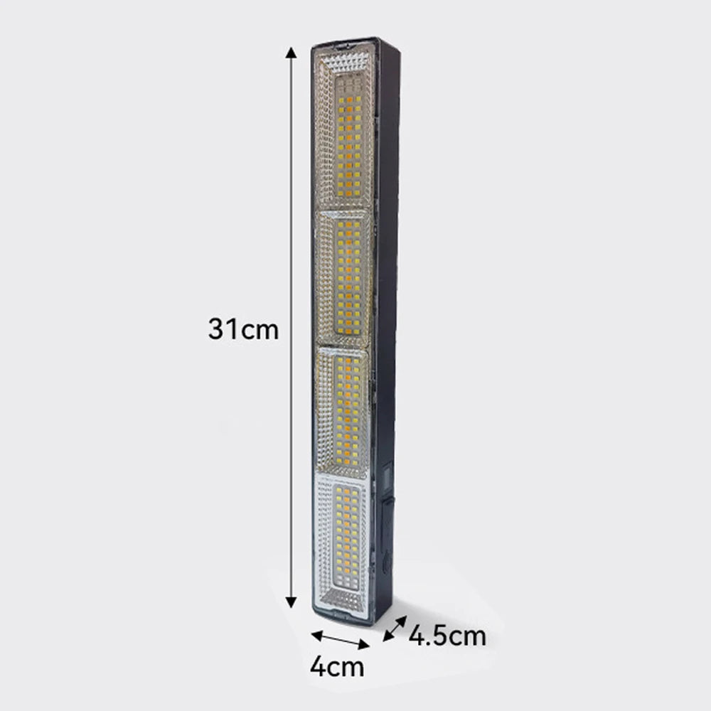 Lampe LED de Camping Rechargeable Magnétique – 210 LED, USB-C, 22 / 31 / 41 cm, Éclairage haute luminosité extérieur