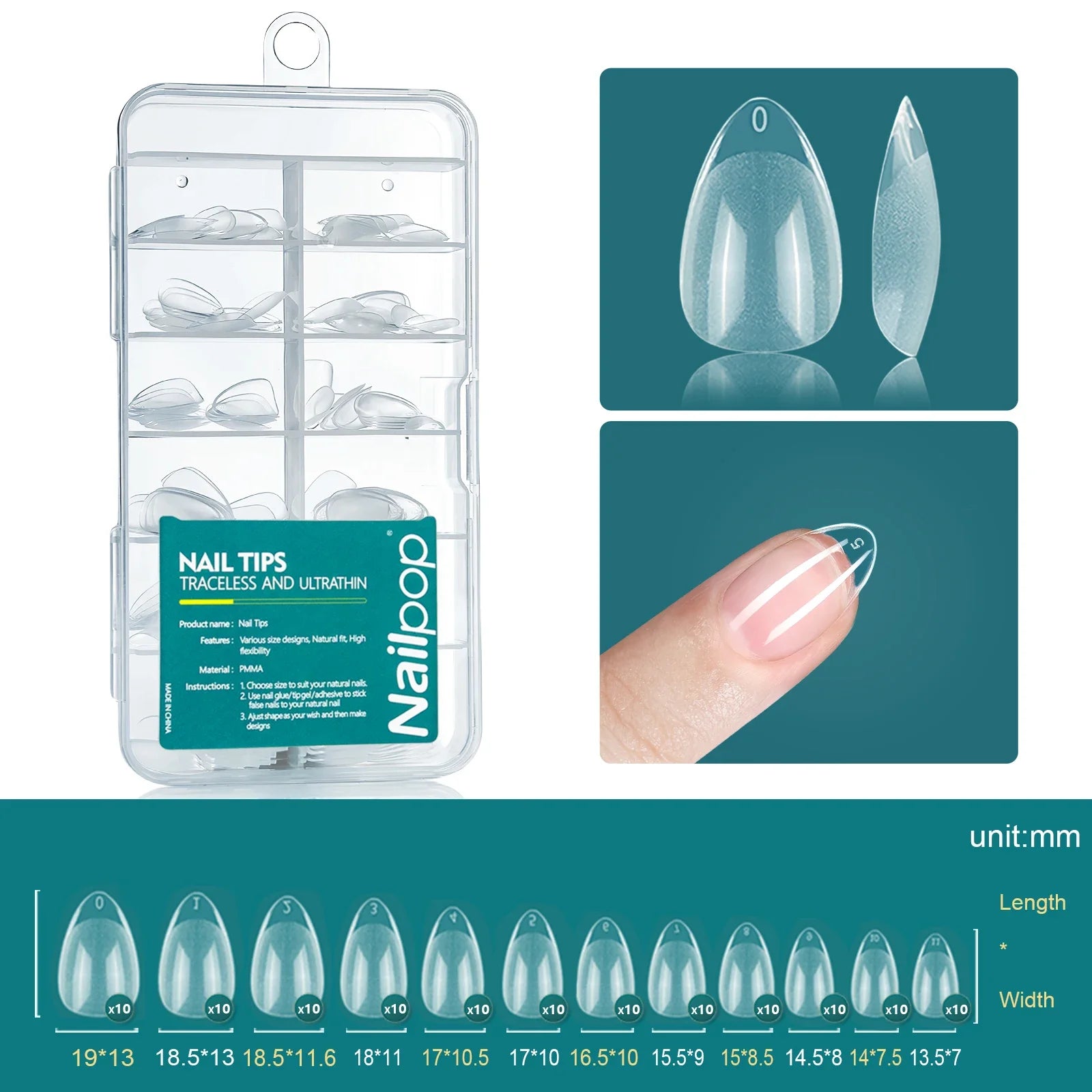 Capsules Ongles Gel Souple Full Cover 120 pcs