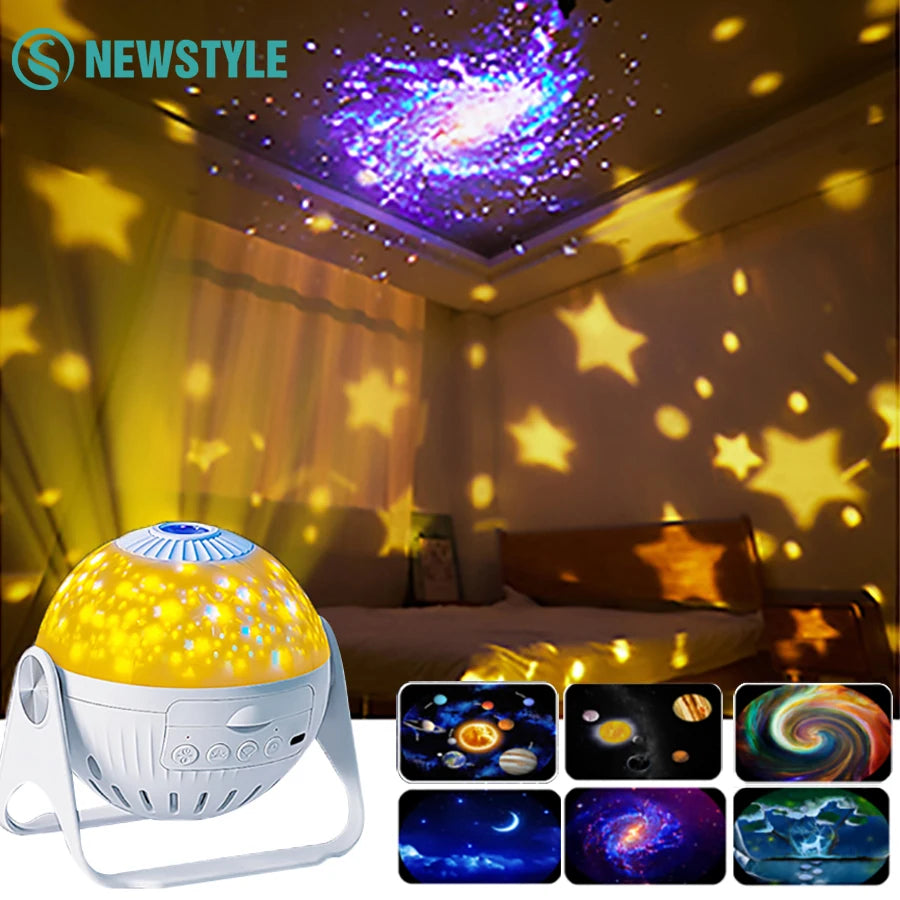 Starry Night Galaxy-Projektor – Nachtlicht und Planetariums-Dekoration
