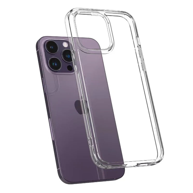 Coque silicone souple transparente pour iPhone – Protection arrière flexible