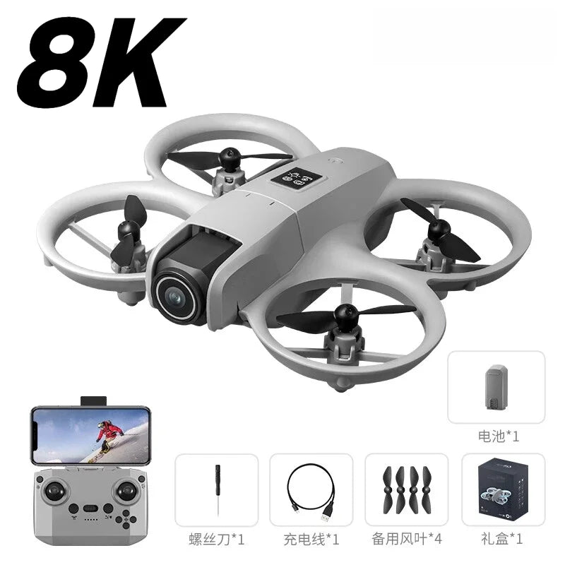 Drone A11 Mini 8K – Caméra HD, évitement d’obstacles, moteur sans balais