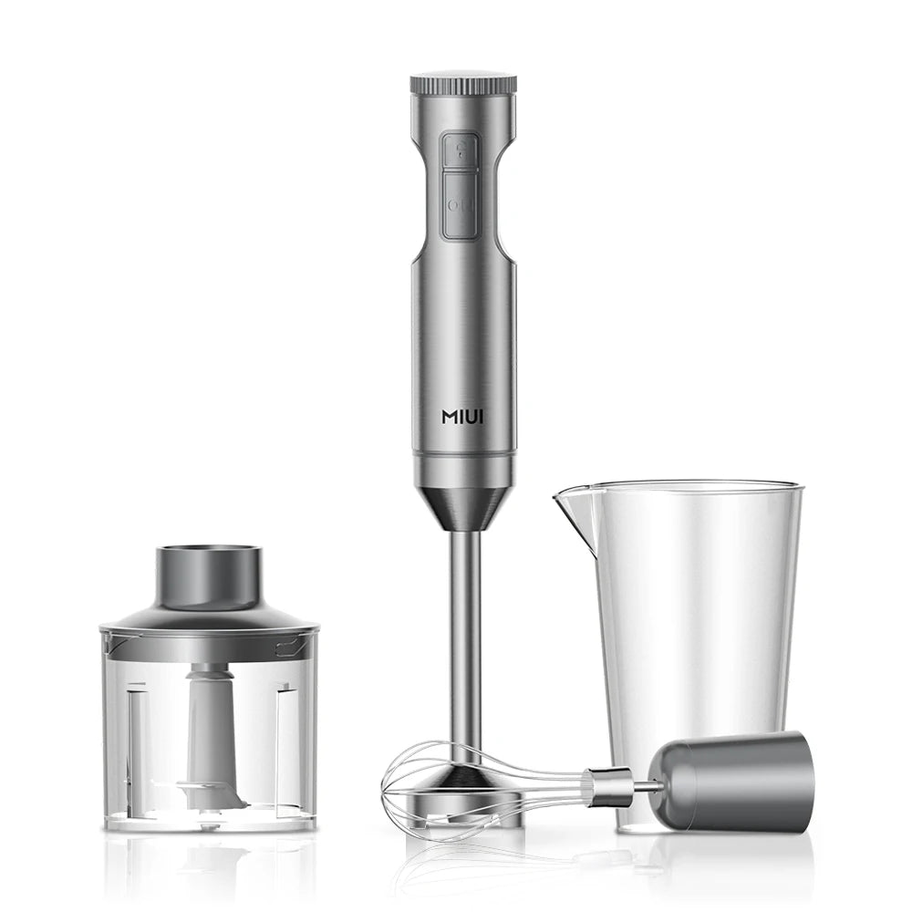 Electric Blender, Stainless Steel, 4 in 1 Mixing Cup, 700 mL Capacity Container, 500 mL Capacity Container with Sickle Blade, Whisk, 1000W Power 