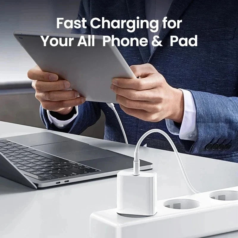 Chargeur mural USB-C PD 65W / 35W pour iPhone 15 / 15 Pro Max / 15 Plus, câble USB-C vers USB-C 1 m / 2 m