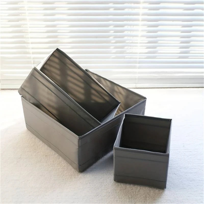 Storage Box, Foldable Underwear Organizers for Home, Clothes, Bra, Socks, Pants 