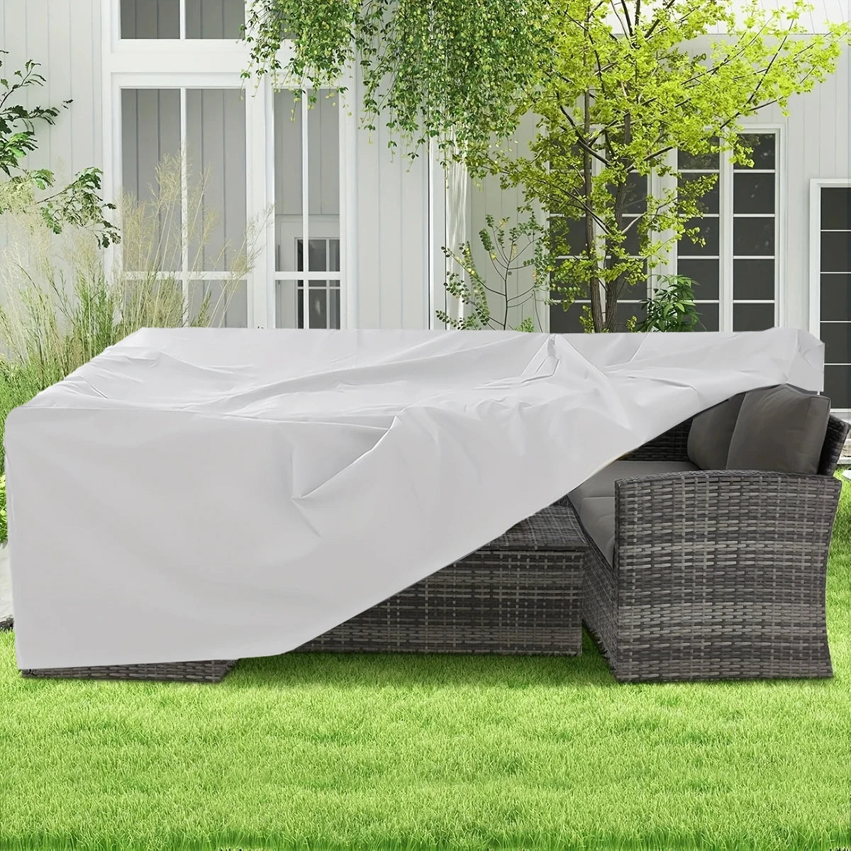 Housse de Protection Imperméable pour Meubles de Jardin – Multi-Tailles, Anti-UV, Toutes Saisons