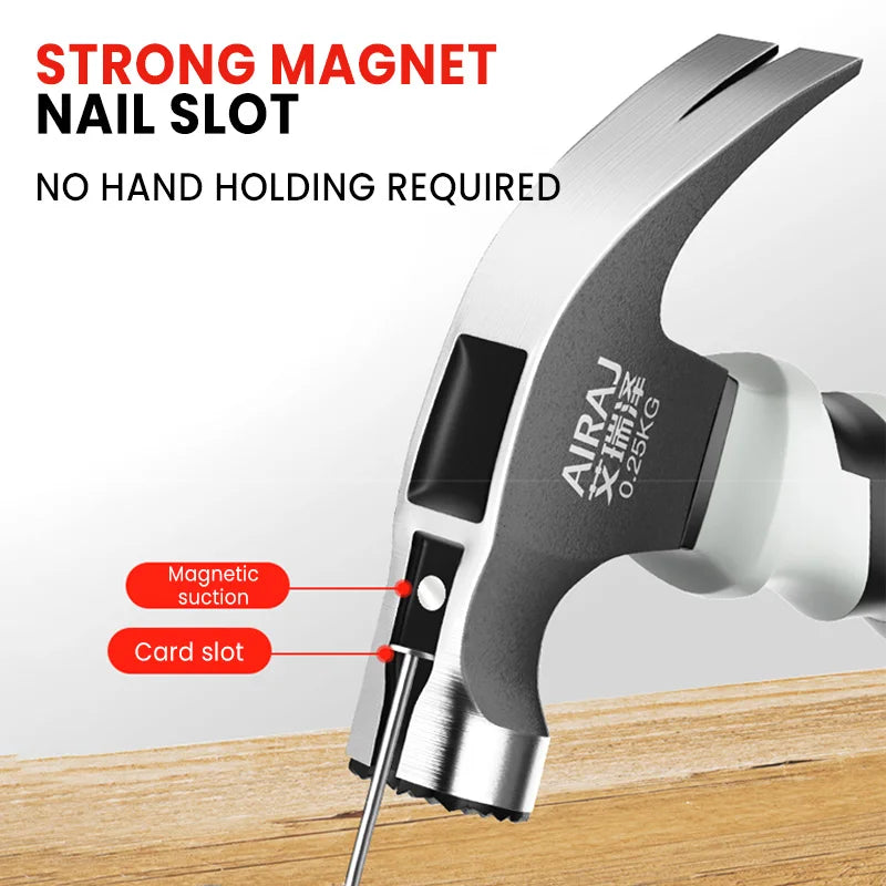 Multifunctional Mini Claw Hammer, Anti-Slip and Shockproof, Professional Grade Magnetic Calculation Hand Tool