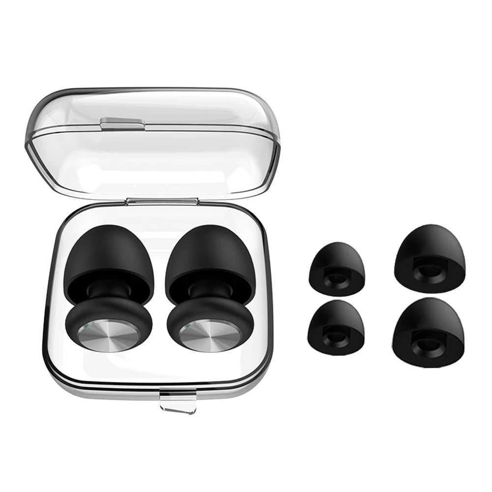 Bouchons d'oreille anti-bruit en silicone pour le sommeil, réduction du bruit, protection auditive, voyage