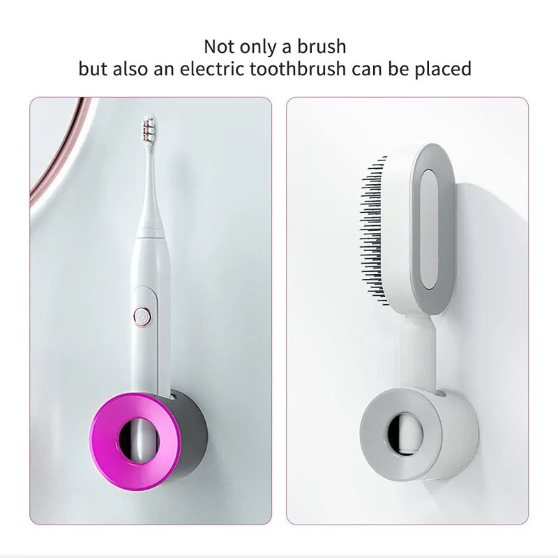 Brosse à cheveux autonettoyante pour femmes, nettoyage à une touche, perte de cheveux, Massage du cuir chevelu, peigne antistatique