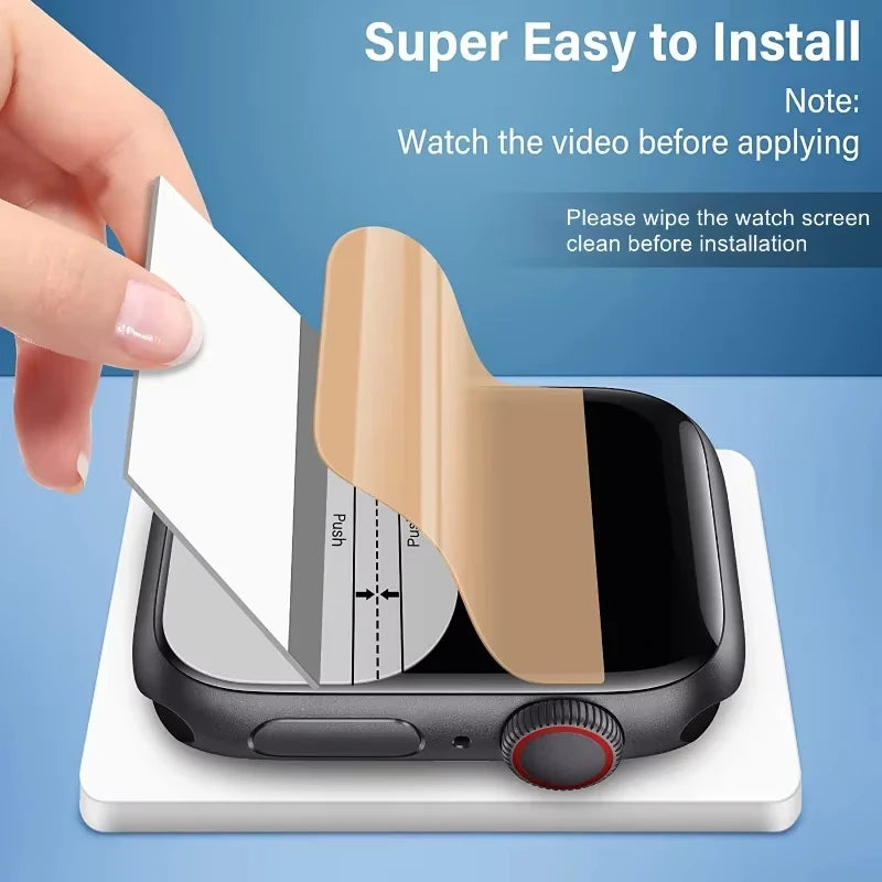 Film de protection Hydrogel TPU souple pour Apple Watch – écran transparent