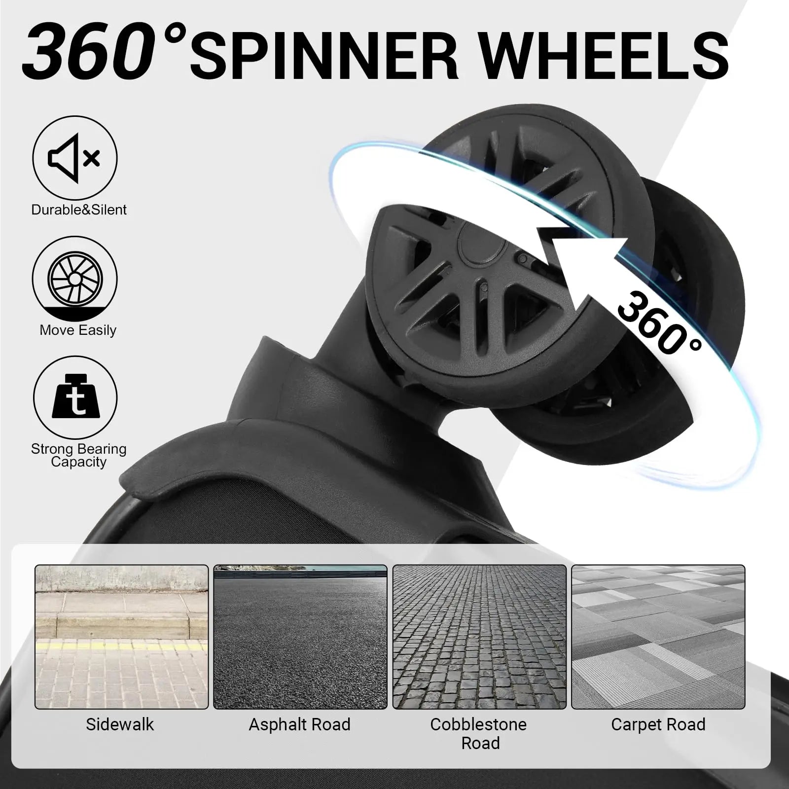 Miss Lulu – chariot léger pour femmes, 59,5x36,5x25 cm, avec compartiment humide séparé, idéal pour les courts voyages et les affaires