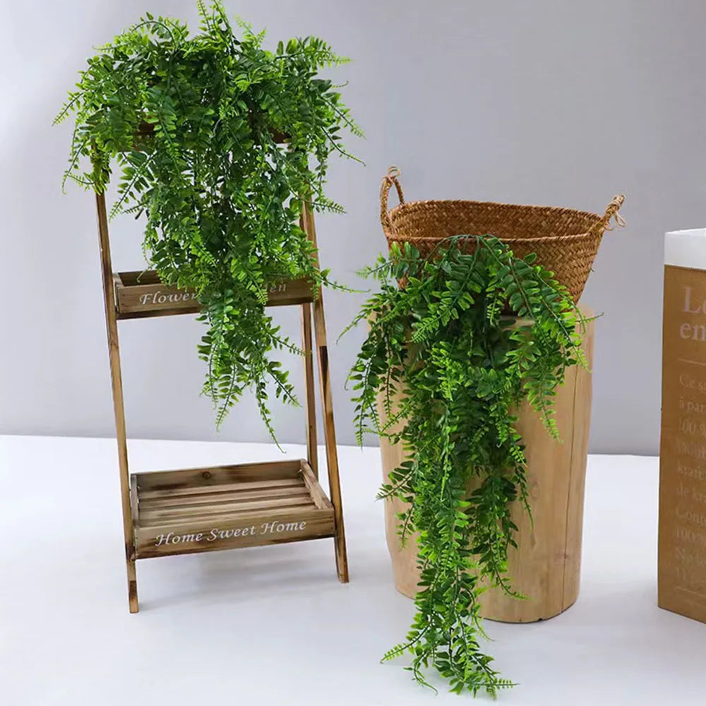 82cm Artificial Rattan Vine Plant, Home Decor, Plastic Plant, Indoor/Outdoor Decorations.