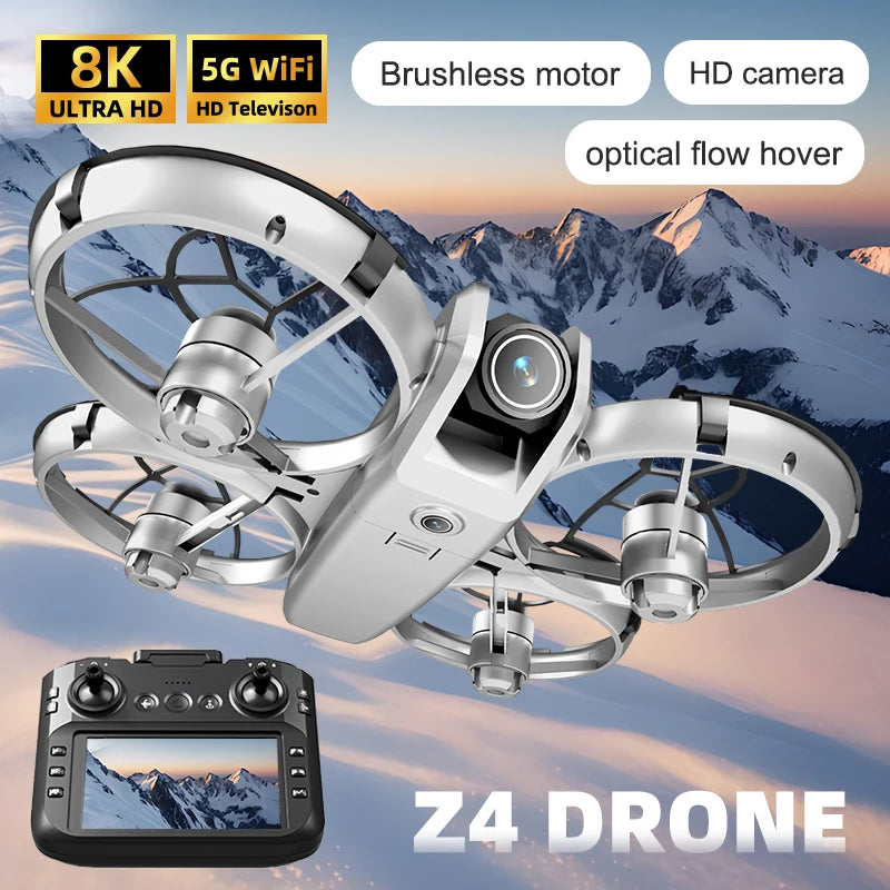 Z4 Mini Drone 8K – Caméra HD 4K/6K/8K, écran intégré, moteur sans balais