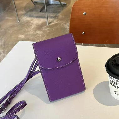 Petit Sac à Bandoulière Personnalisé en Cuir de Palmier – Sac de Téléphone pour Femme