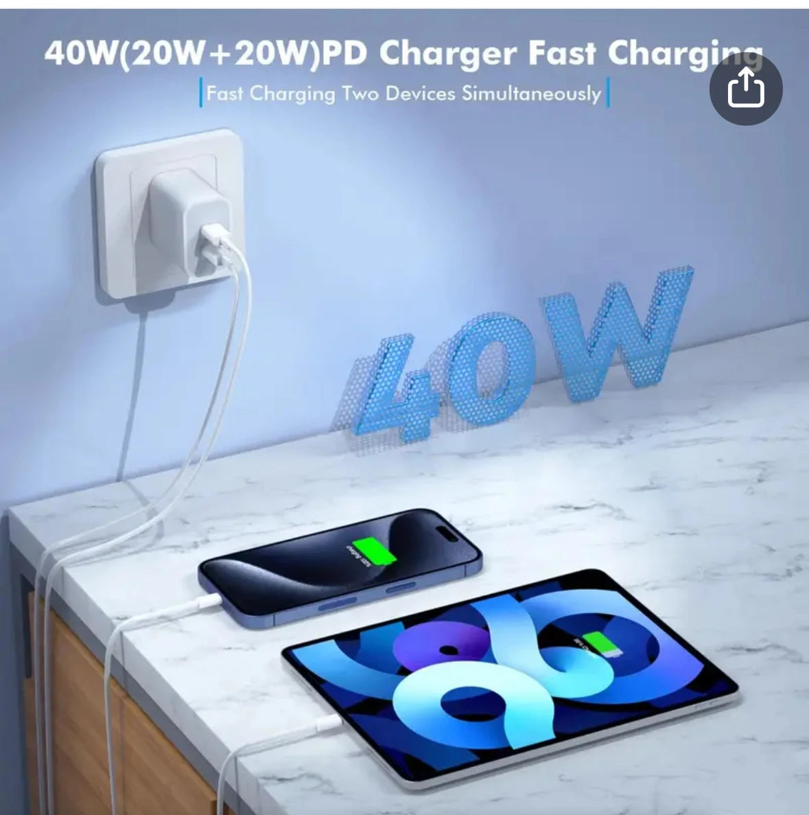 PD 40W chargeur rapide pour iPhone 16 15 14 13 12 11 Pro Max Mini 7 8 Plus XR Type C câble charge rapide Date cordon téléphone accessoires