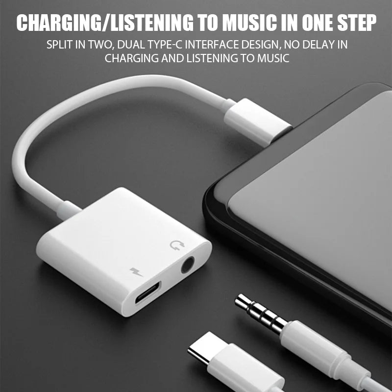 Adaptateur OTG USB-C vers Jack 3,5 mm, câble AUX audio pour iPhone 15 Pro, Samsung, Xiaomi, OnePlus