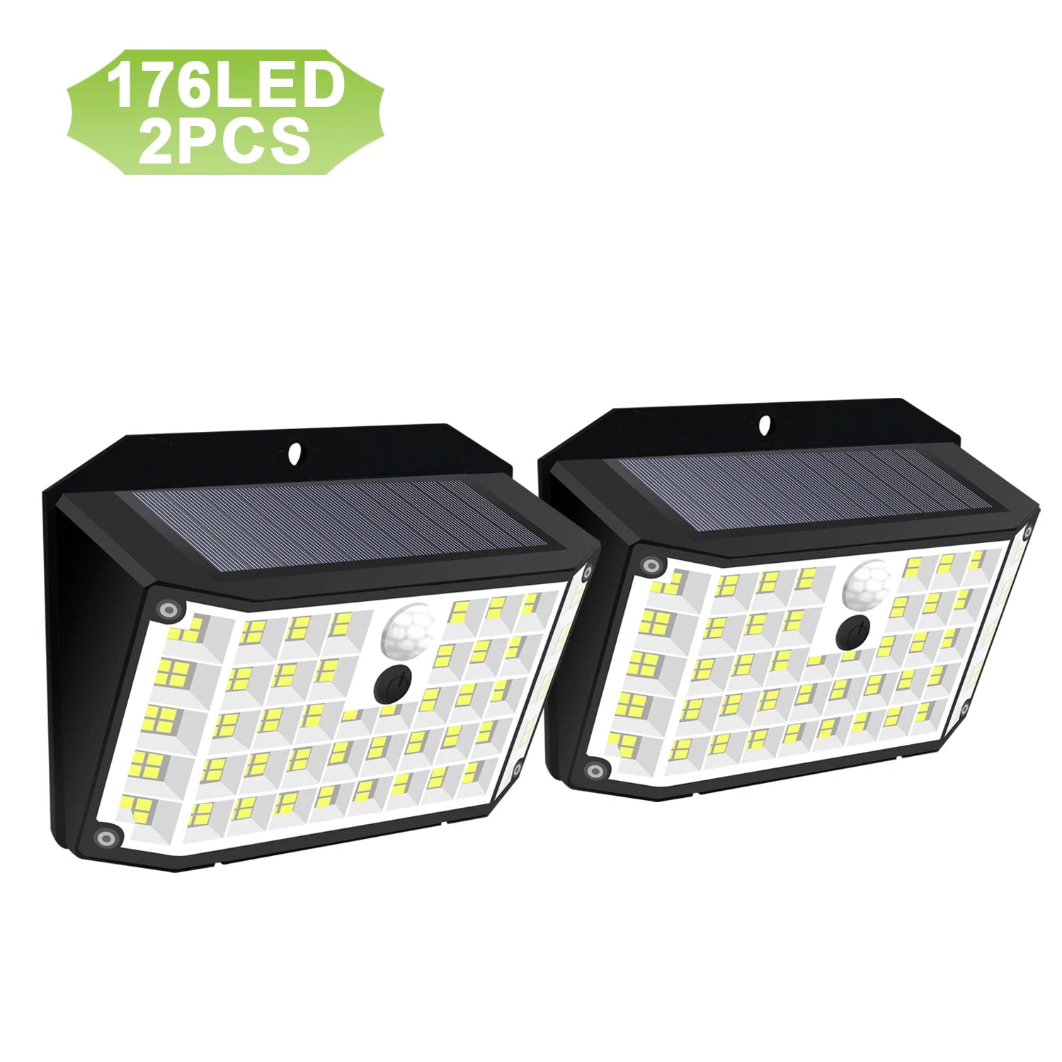 176 LED Solar-Außenleuchten